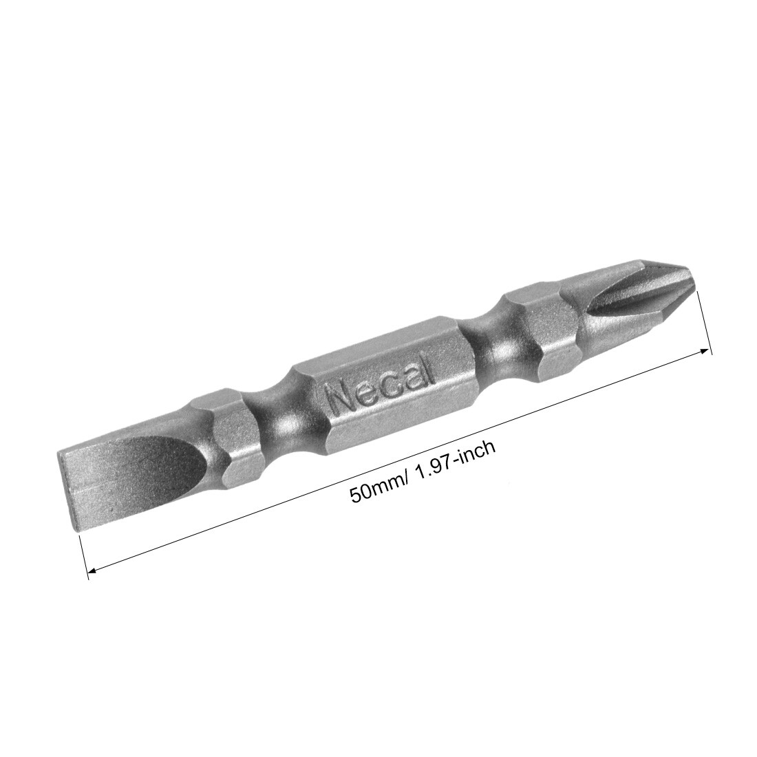 5Pcs 1/4 Inch Hex Shank PH2/SL6 Magnetic Double Ended Screwdriver Bits