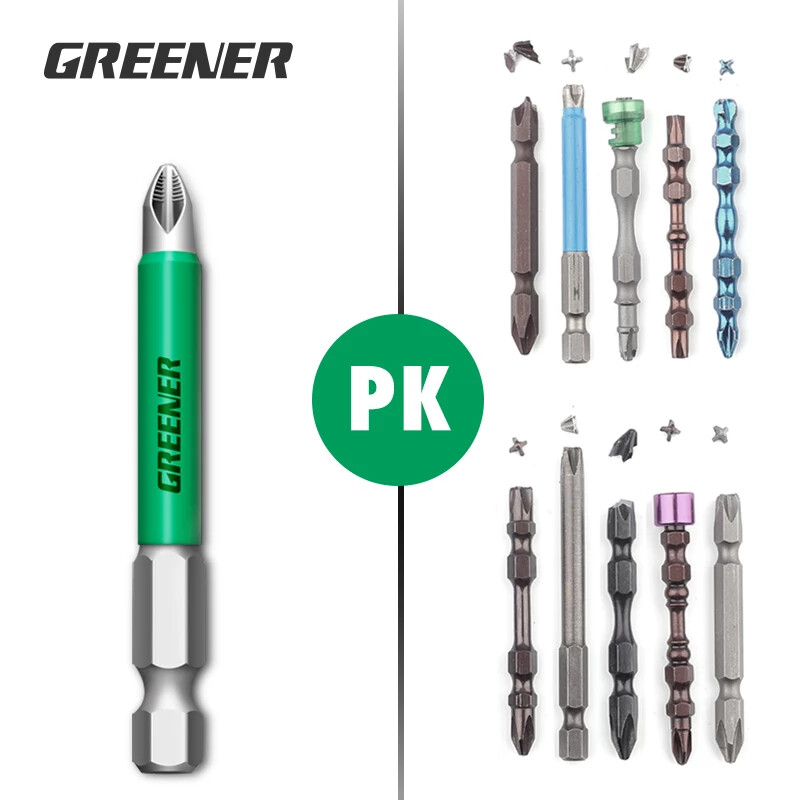 Anti Slip Magnetic Heavy Duty #2 Screw Driver Bit Quick Release 1/4 Hex Shank 6″