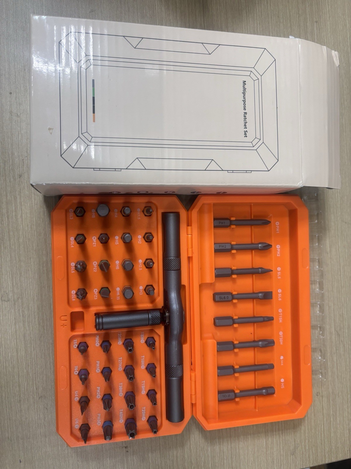 Asnish 42 in 1 Magnetic Screwdriver Orange