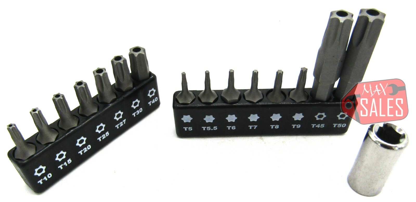 16pc Security Torx Bit Set Tamper Proof Star T5 T7 T10 T15 T20 T25 T30 T40 T50