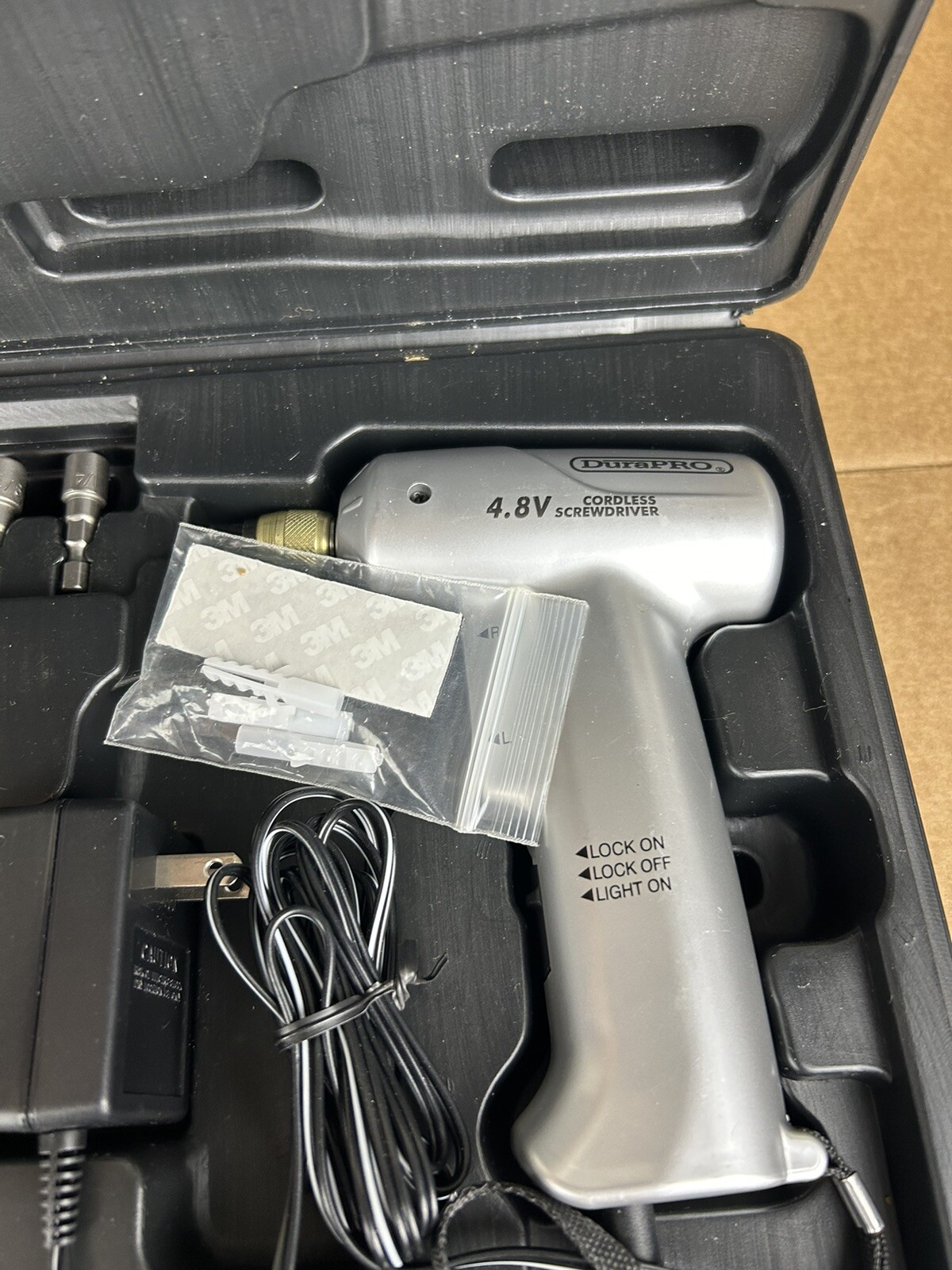 DuraPRO Palm Pro 4.6V Compact Cordless Screwdriver Drill TestedHeavy Duty Case