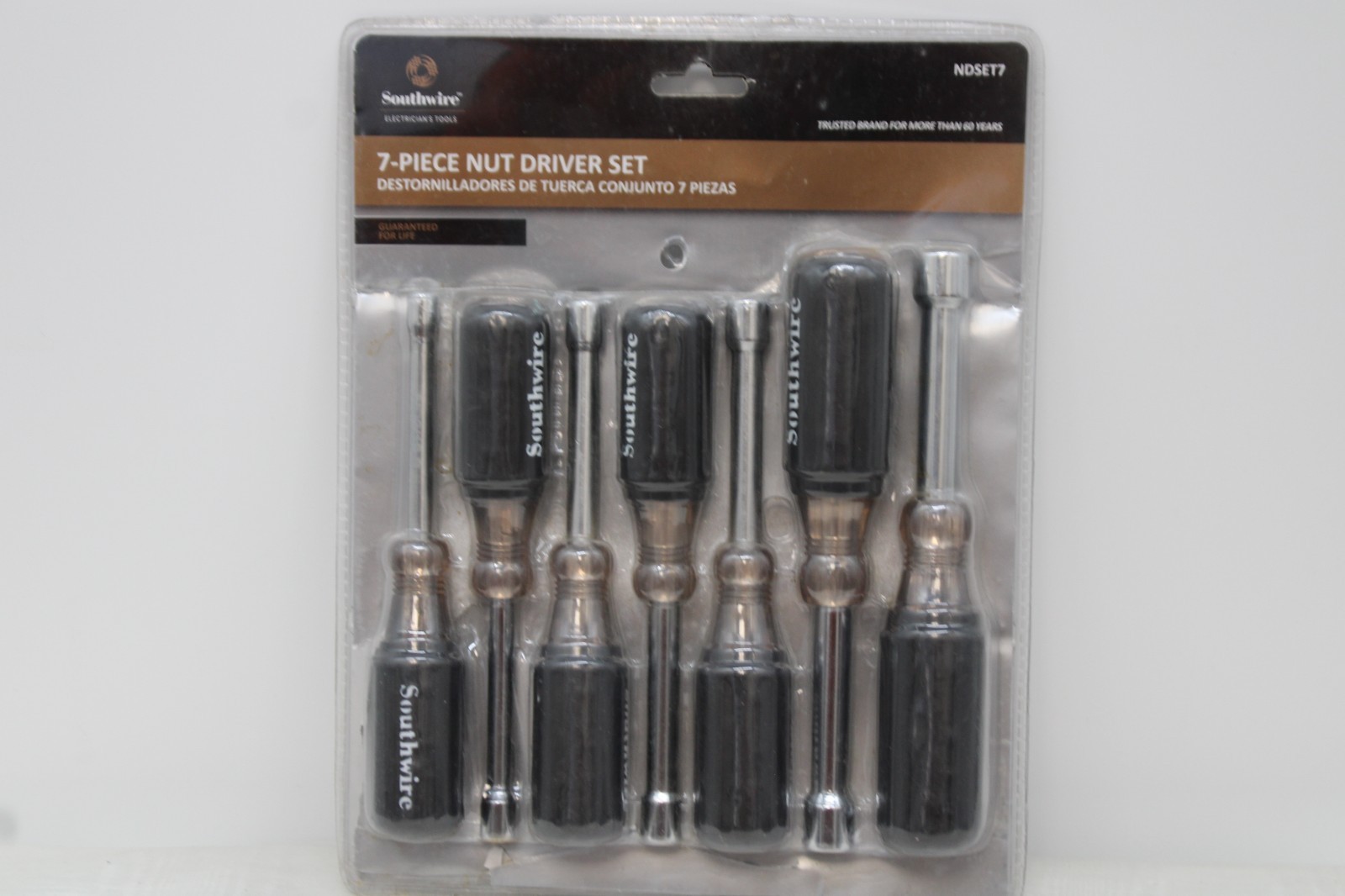 NEW! Southwire Tools 7-Piece Hollow-Shaft SAE Nut Driver Set NDSET7 FREE SHIP!