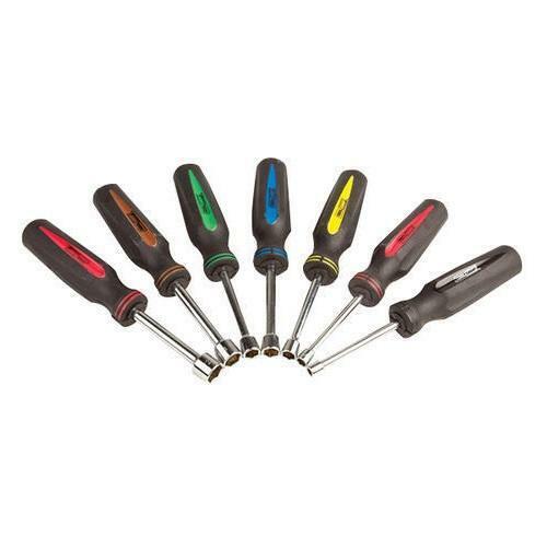 7-piece SAE 6 point Nut Driver Set Soft Grip Handle 3/16 1/4 5/16 11/32 3/8 7/16