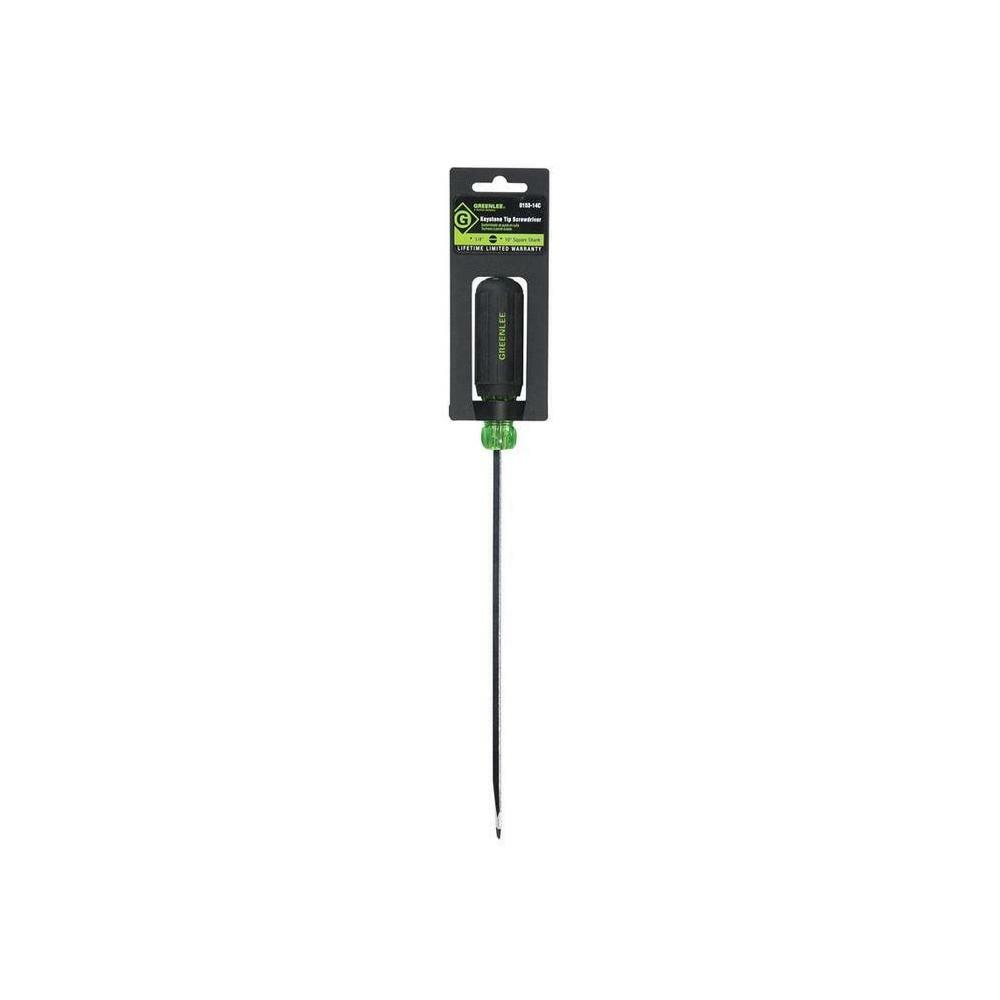 Greenlee 0153-14C Screwdriver, Heavy Duty, Keystone Tip 1/4″ x 10″