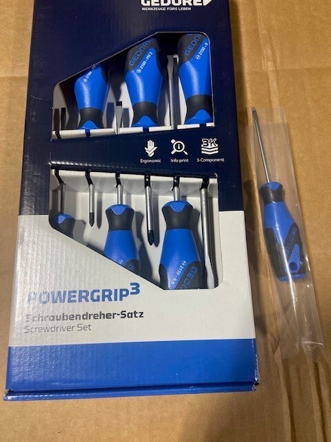 Gedore 1482319 (2150-2160) & 6679270 Screwdriver set 7 pcs – NEW