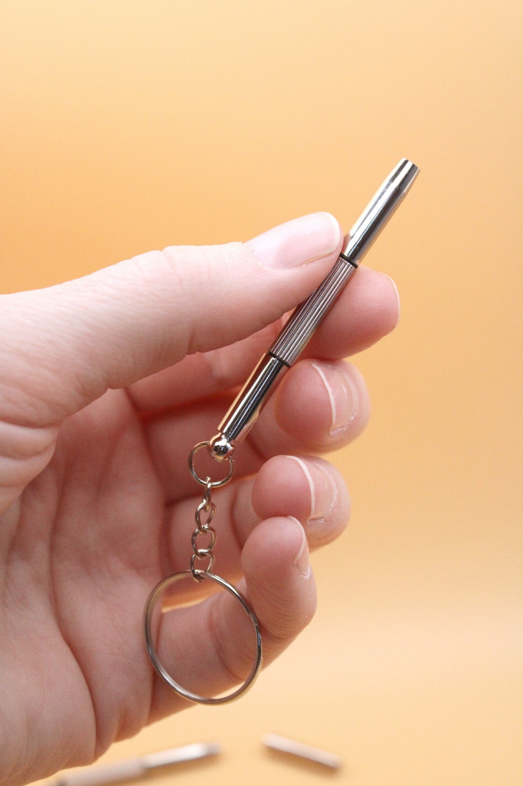 Screwdriver 3-in-1 Mini Keychain with 1.8mm Phillips & Flathead, 2.5mm Hex