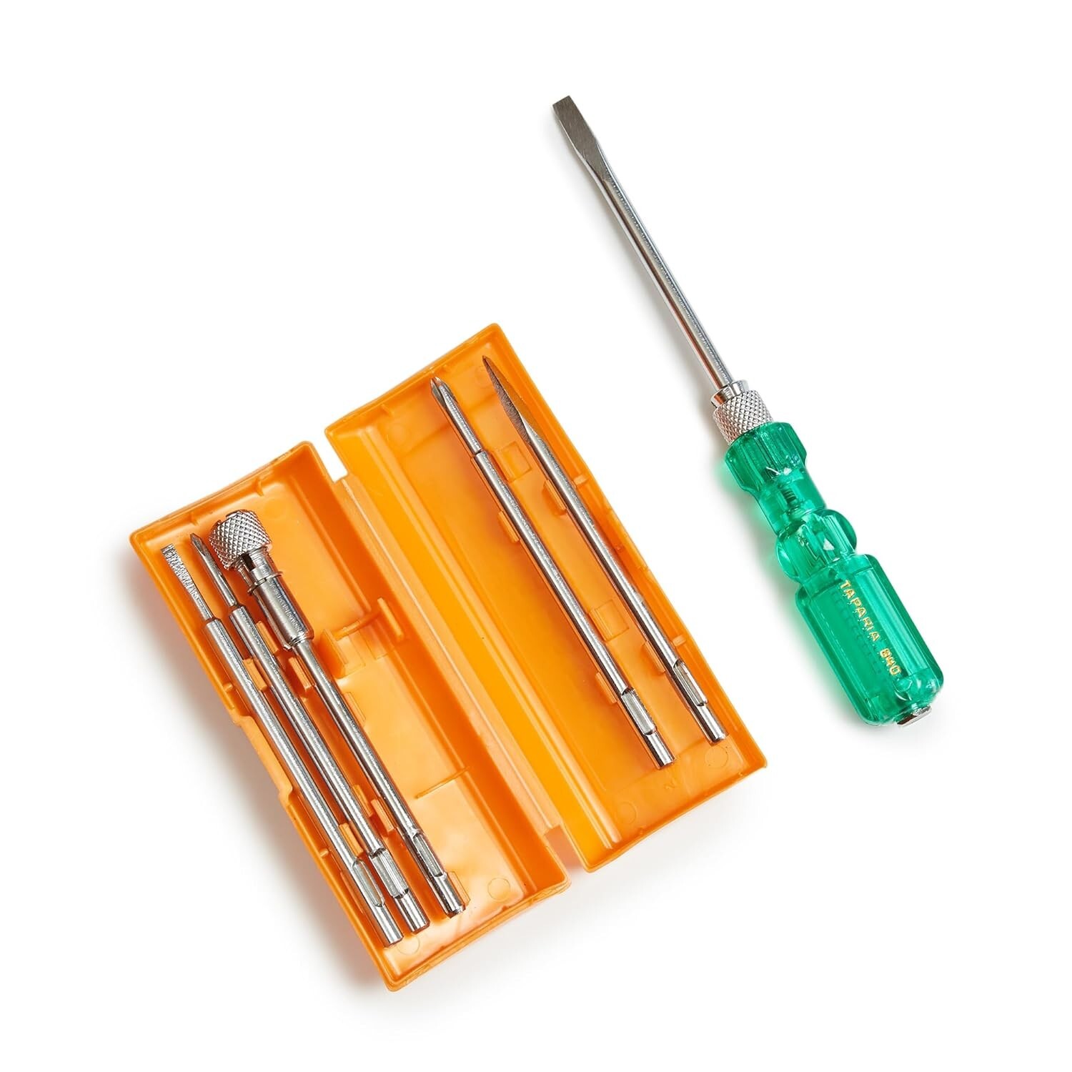 TAPARIA Screw Driver Set with Bulb – 840 (Neon, Silver and Green) DIY Tools New