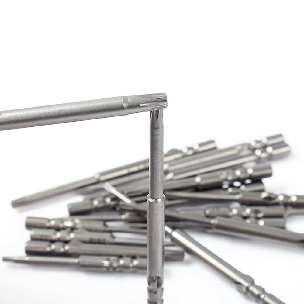 Solid Torx Spanner T1-T15 Round Shank 4mm Magnetic Torx Screwdriver Bits S2 Bit
