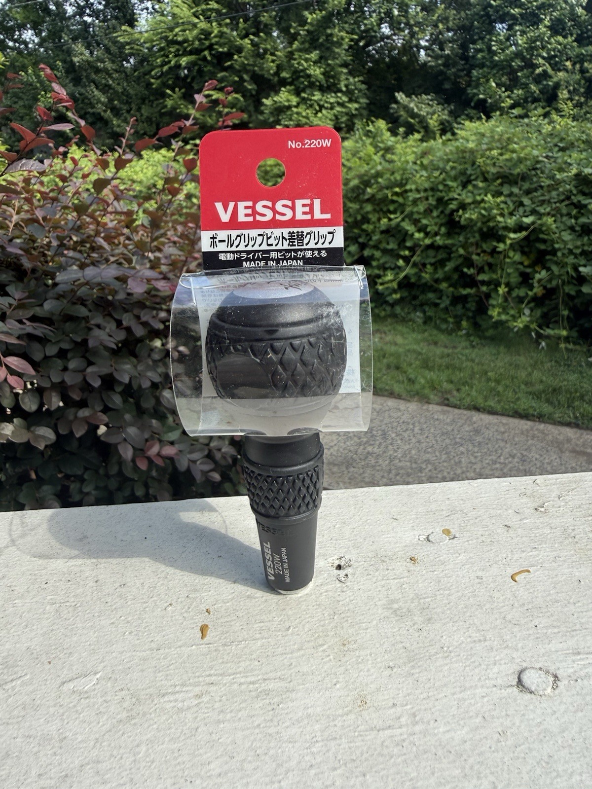 VESSEL No.220W Ball Grip Bit Holder Screwdriver Handle 6.35mm Made Japan