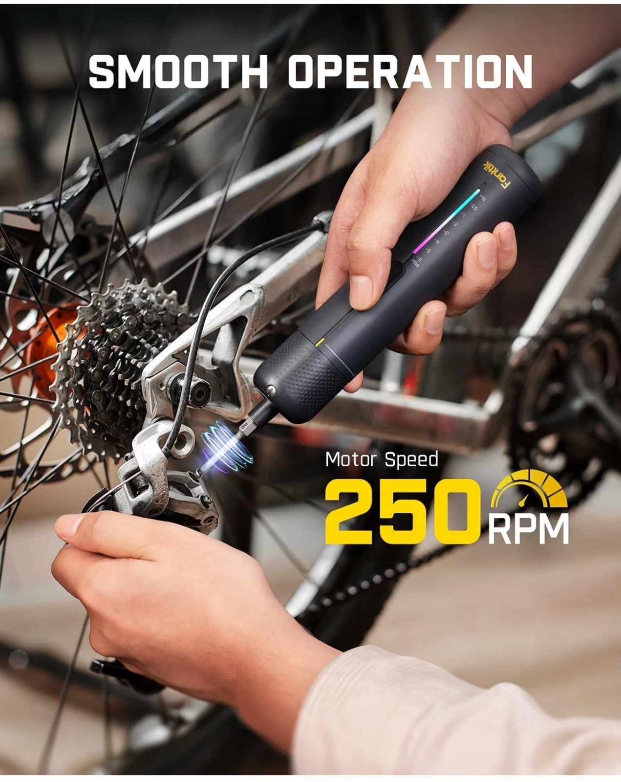 Fanttik S2 Pro 3.7V Electric Screwdriver, Cordless Screwdriver Set, 7 Torque Set