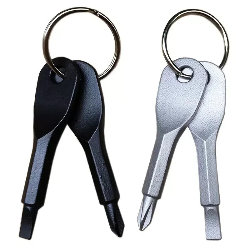 MINI POCKET KEYCHAIN SCREWDRIVER SET~APPROX. 2 1/2 INCHES LONG.