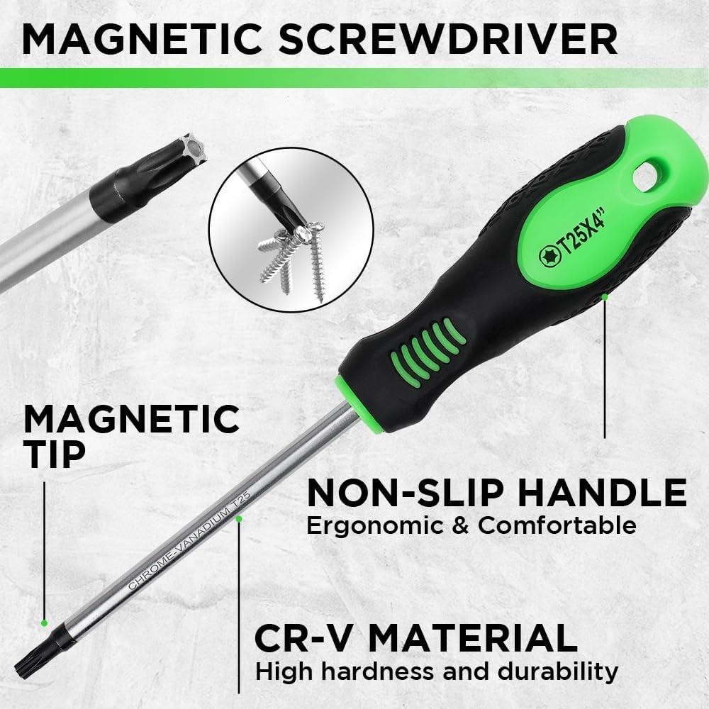 SWANLAKE 86PCS Magnetic Screwdriver Set,Includes Slotted/Phillips/Torx Mini P…