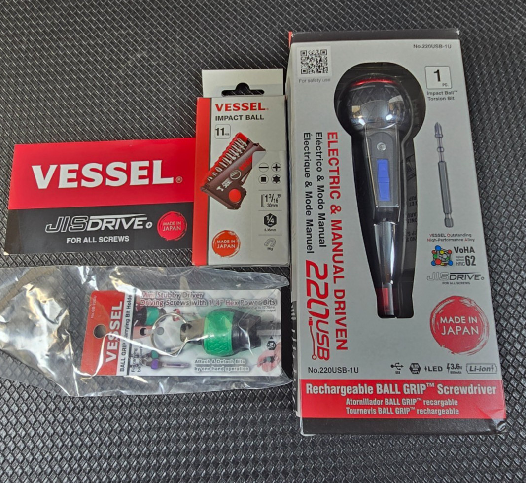 Vessel 220USB1U e-ASSIST Screwdriver Bundle Higher TORQUE Model