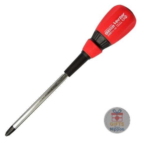 Vessel Vector Standard Phillips Screwdriver +3 150mm Large Grip B-260 New
