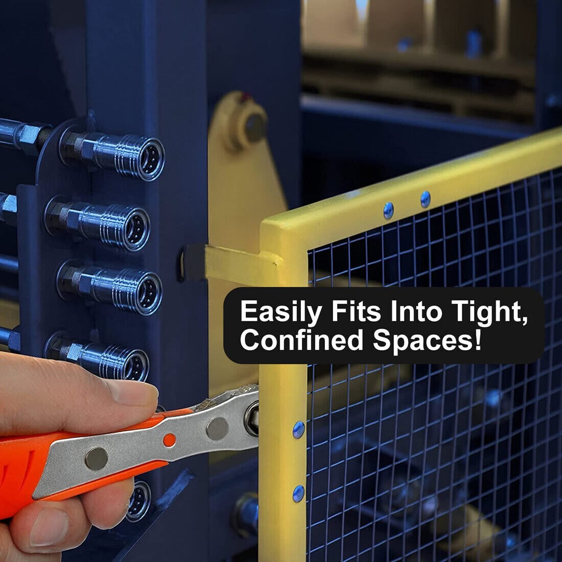 Ratcheting Hex Drive Right Angle Offset Screwdriver+Bits Flat Philips Star T15