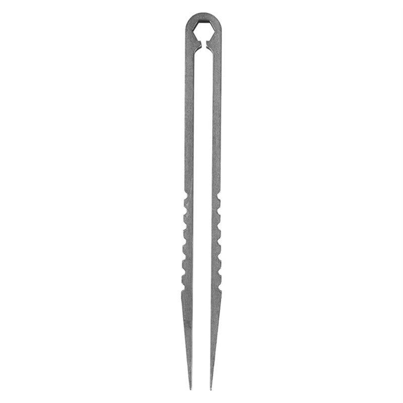 Compact Tweezers Survival Clip For Outdoor Camping Everyday Practical Tasks