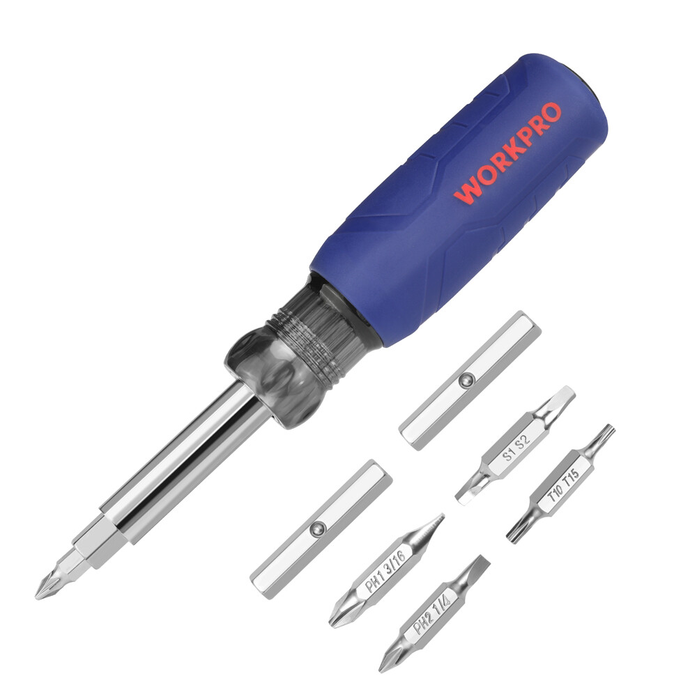 WORKPRO 11-in-1 Screwdriver/Nut Driver Set Tool Philips/Slotted/Torx/Square 3Nut
