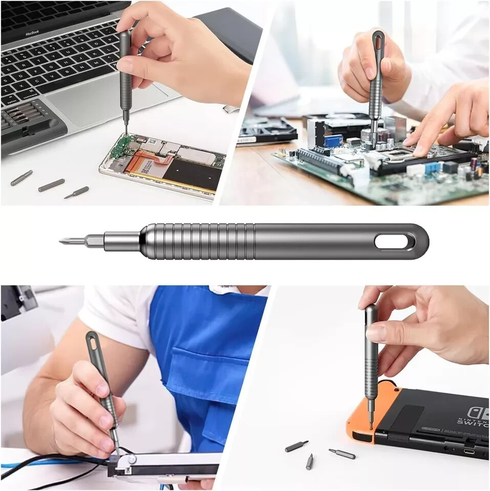 51-in-1 GREEN LYCA G-1231 Portable Precision Screwdriver Set, Magnetic Bits,