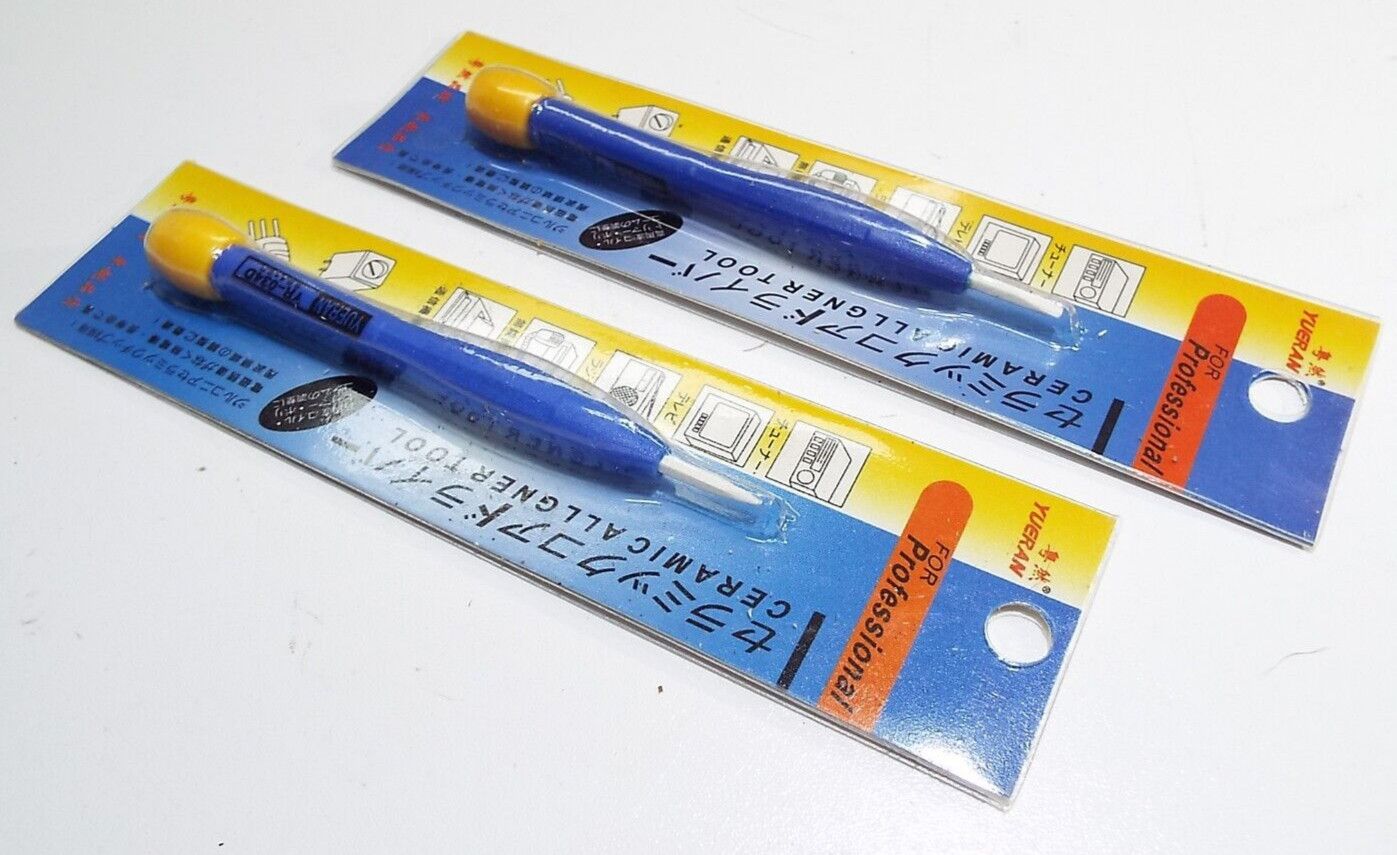 x2 Ceramic Tuning alignment slotted Screw driver Non conductive Non magnetic ESD