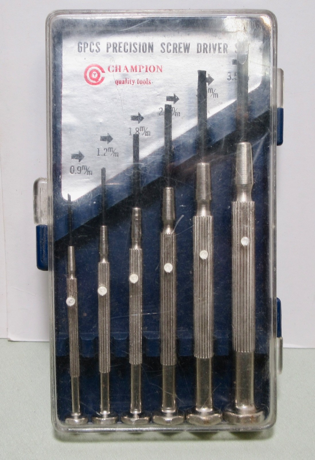 Champion Quality Tools 6 Piece Precision Screwdriver Set with Case