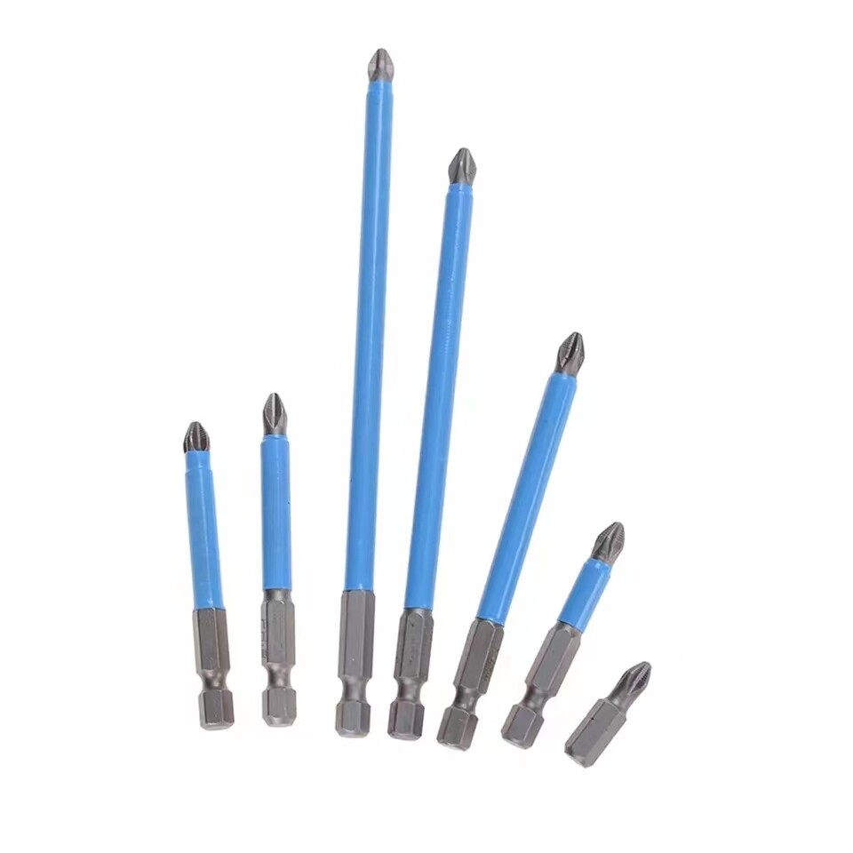 7Pcs PH2 Screwdriver Head Drill Bit Hex Shank Magnetic Non-Slip Electric Tools