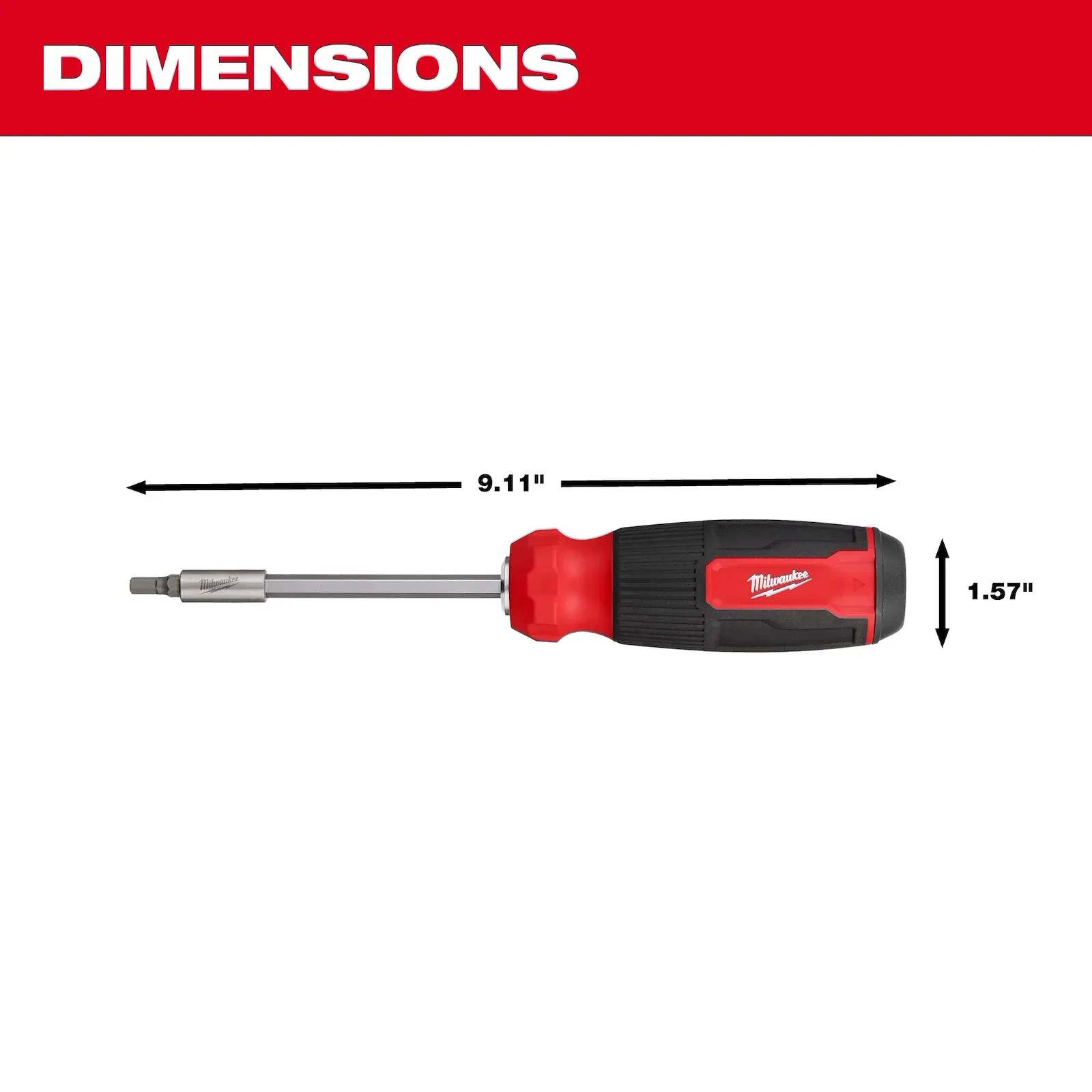 MILWAUKEE 14″ 14-in-1 Multi-Bit Screwdriver 48-22-2900