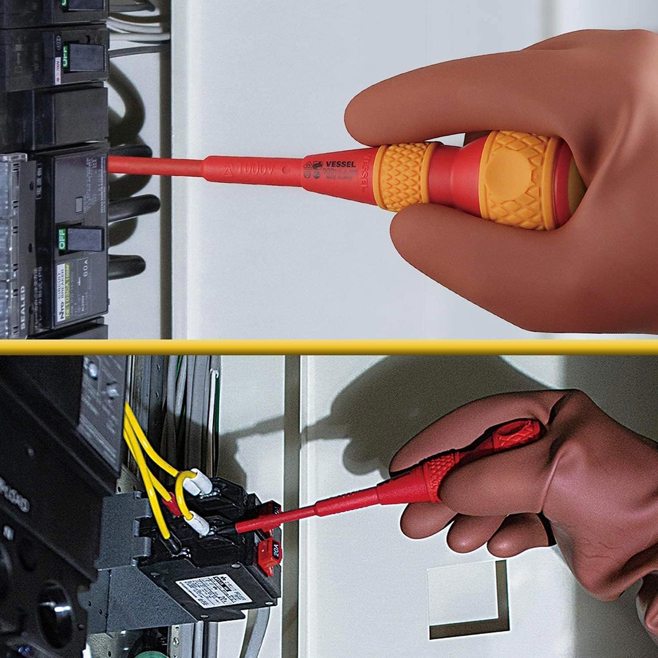 VESSEL BALL GRIP Insulated Screwdriver 5PC. Set No.2005PBU made in Japan by V…