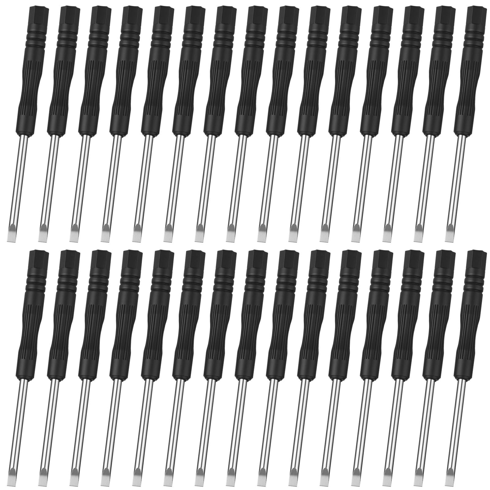 100 Pcs Mini Slotted Screwdriver Bulk 3mm Flat Head 3.23″ Precision Flat Screwdr