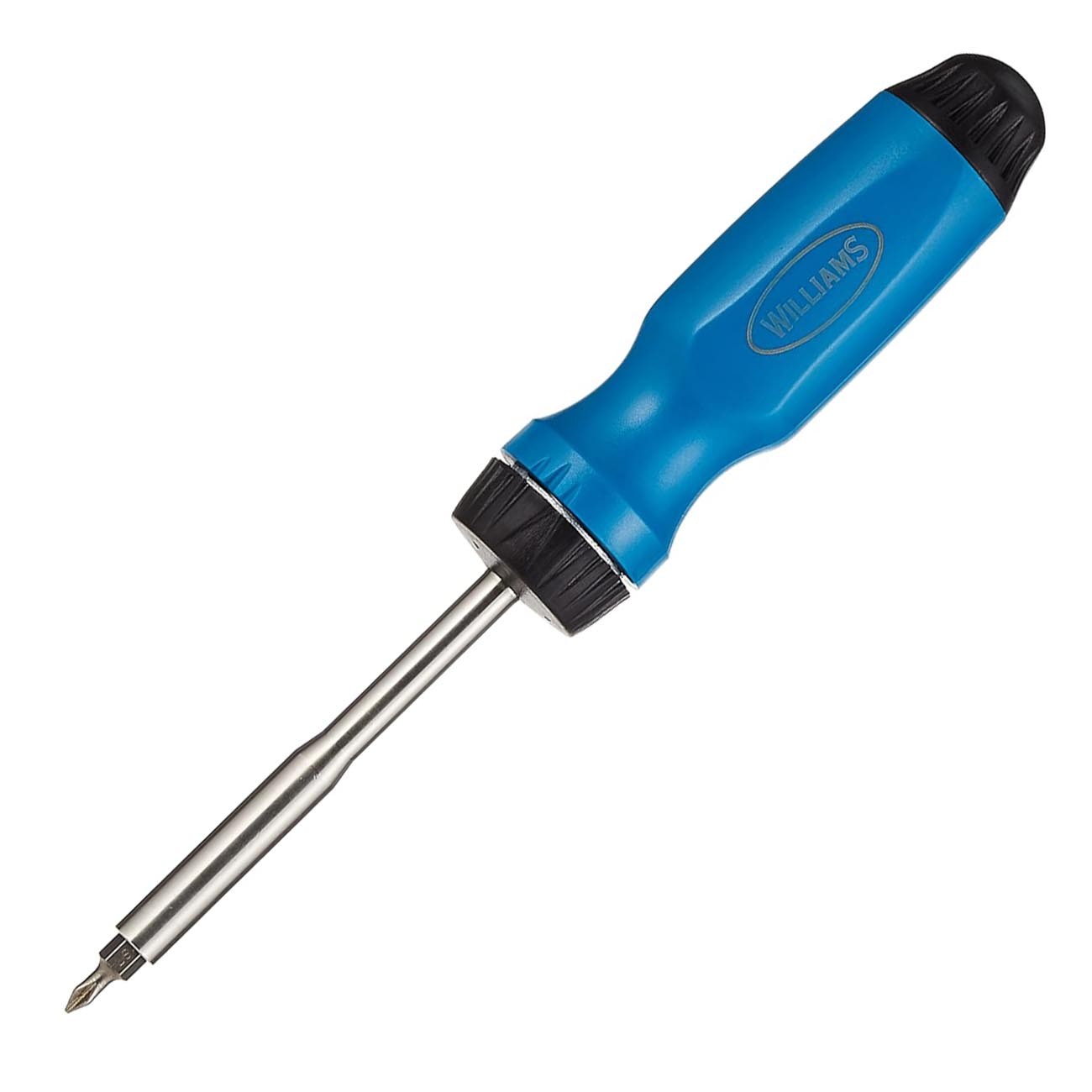 Williams Ratcheting Screwdriver with (5) 1/4″ Hex Shank Bits