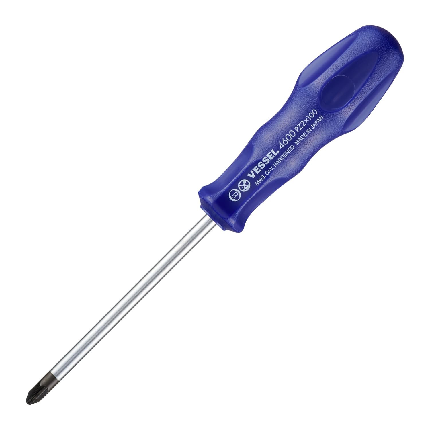 VESSEL 4600 Pozidriv Driver PZ2x100 Cushion Grip Screwdriver Japan PZ2 Tool