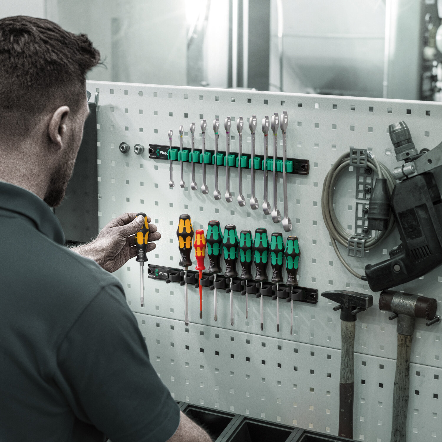Wera 9650 Screwdriver Set with Magnetic Rail