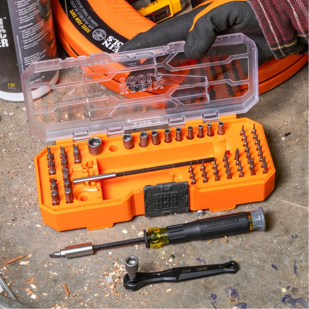 32787 64-Piece Micro-Ratchet Bit Precision Driver Set with Modular Case, Magneti
