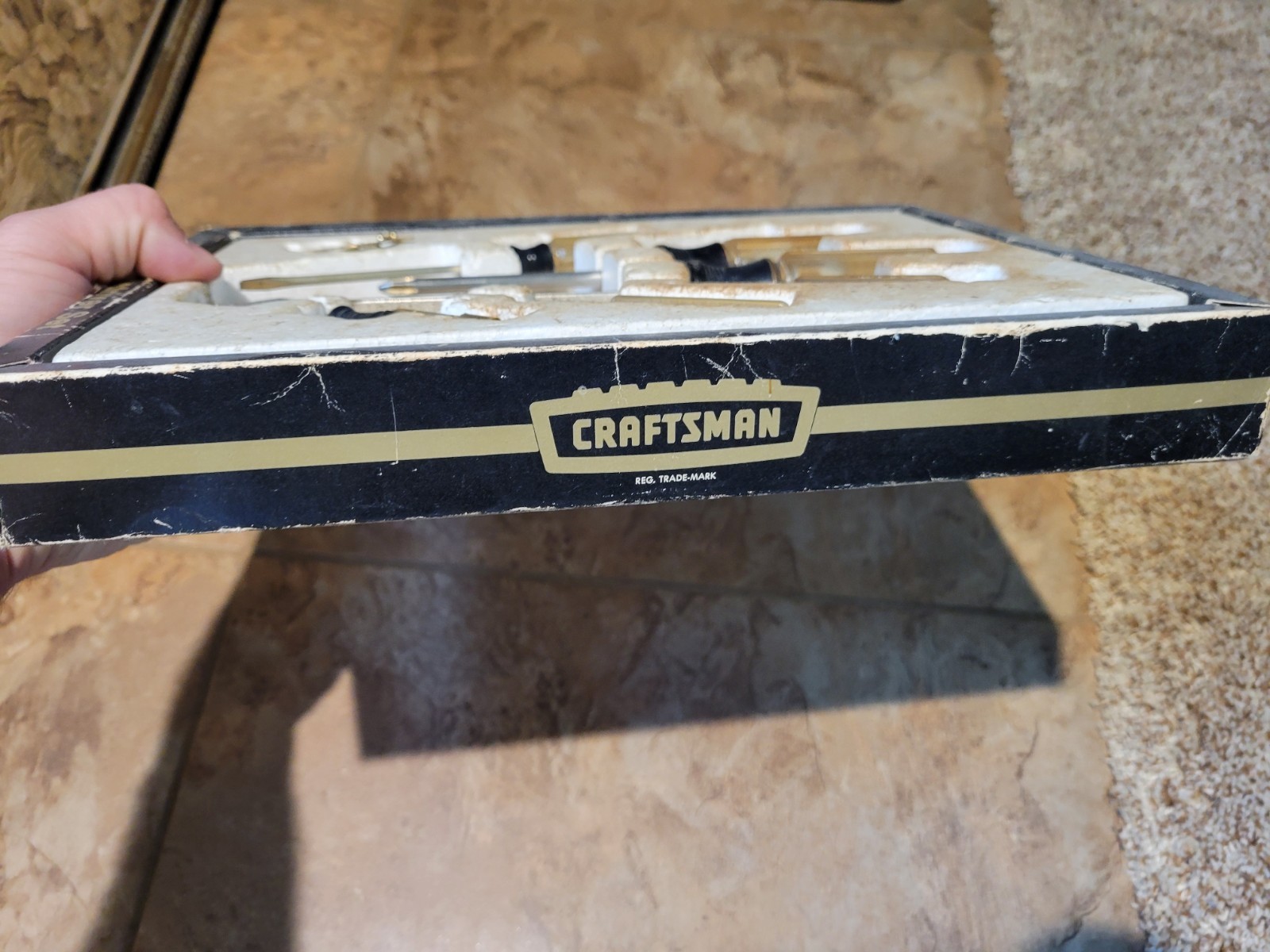 Craftsman 7 Piece Screwdriver Set Gold-Plated 41087 Hard To Find