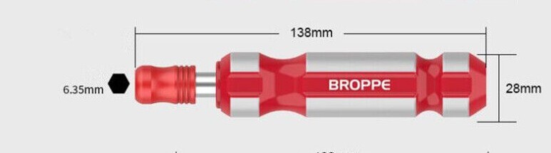 BROPPE 1/4″ Hex Quick Change Screwdriver Handle Heavy Duty Bits Holder Magnetic