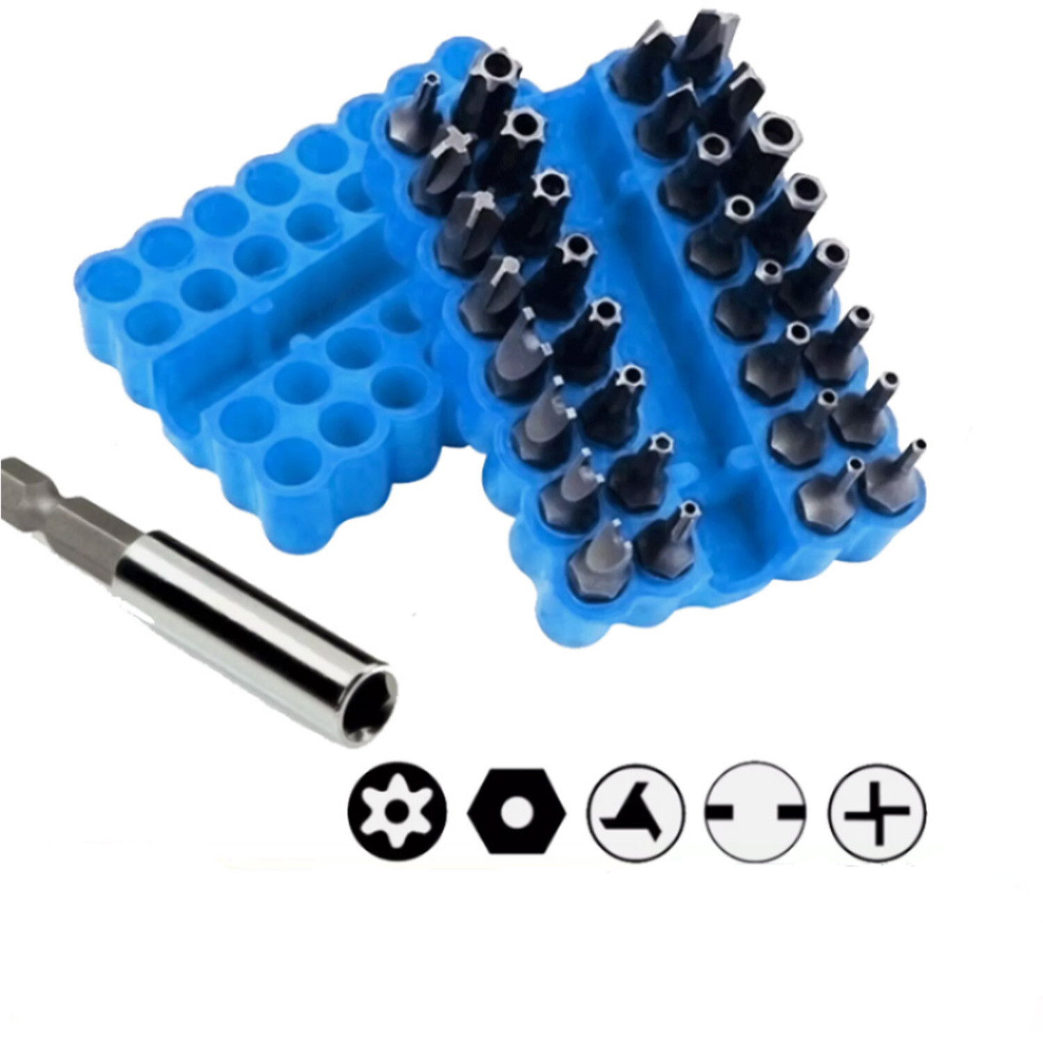 Tamper Proof Security Torq Hex Star Spanner Tri Wing Screwdriver 33 Torx Bit Set