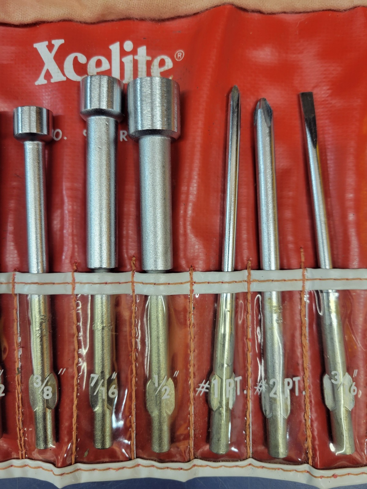 Xcelite 99 PR SAE 14 Piece Nutdriver & Screwdriver Roll Set USA