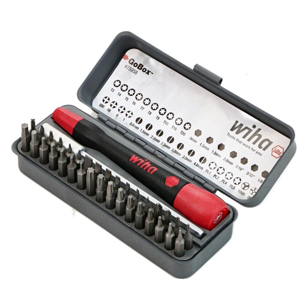 Wiha Gobox Precision Micro Bit Set 36Pc