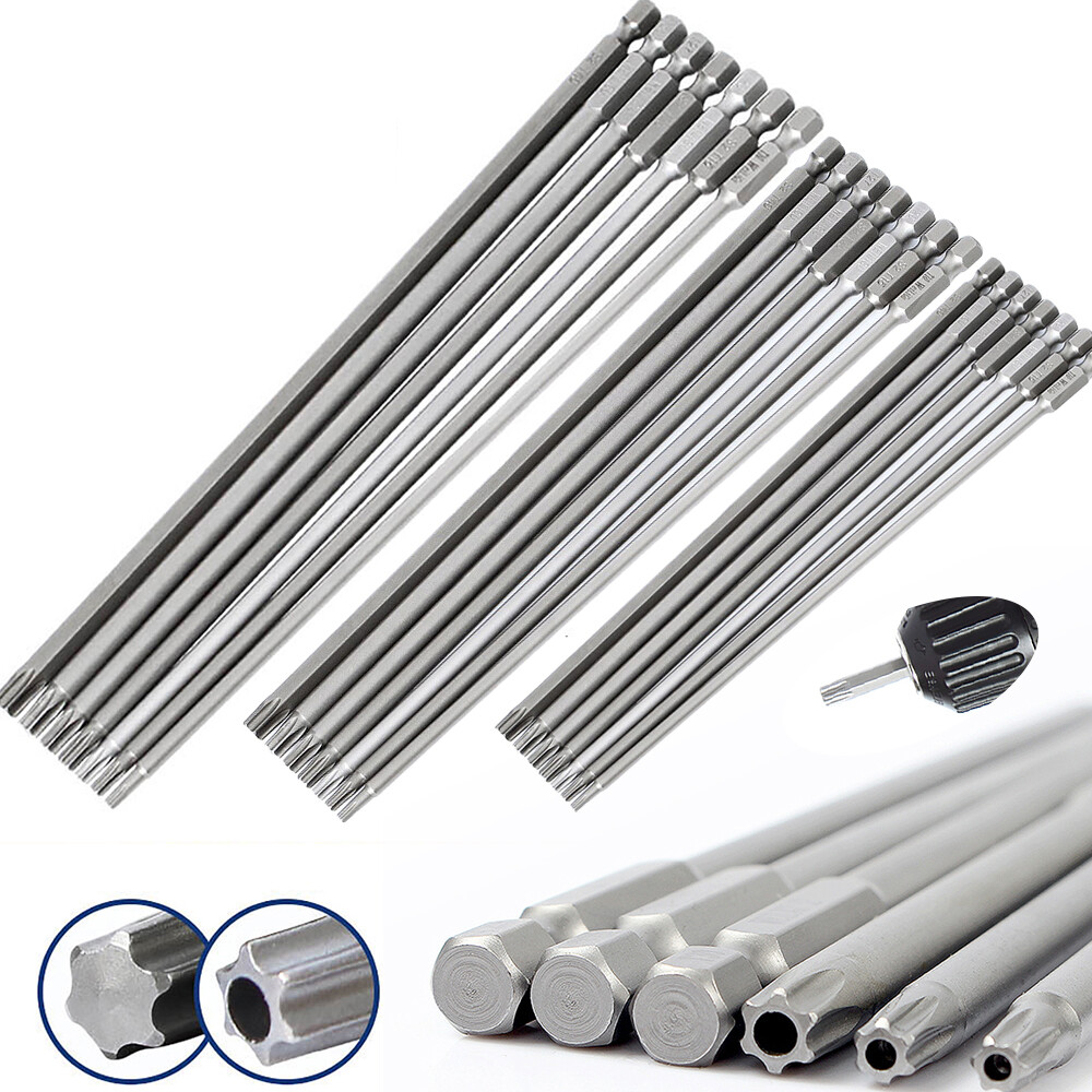T6-T40 TORX Key Bits For Screwdriver Wrench 65mm Star Drive Magnetic Bits 65mm