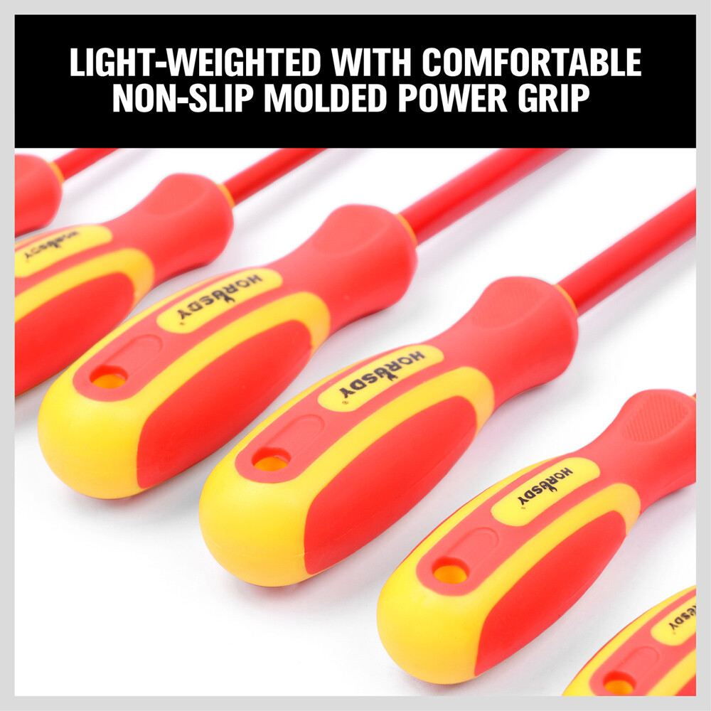 6pc 1000V Insulated Screwdriver Set Magnetic Tips Electrician Slotted Phillips