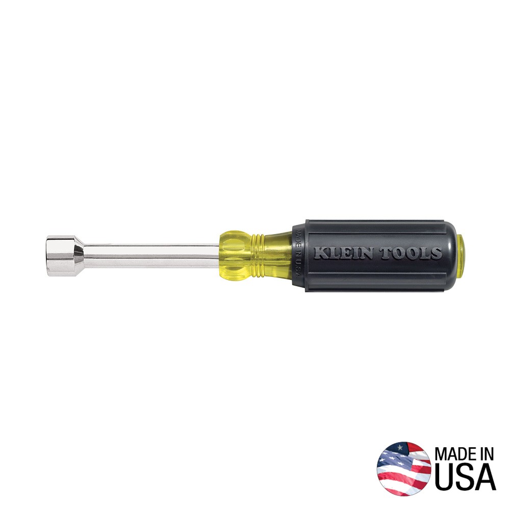 KLEIN TOOLS 630-3/8 3/8-Inch Nut Driver with 3-Inch Hollow Shaft