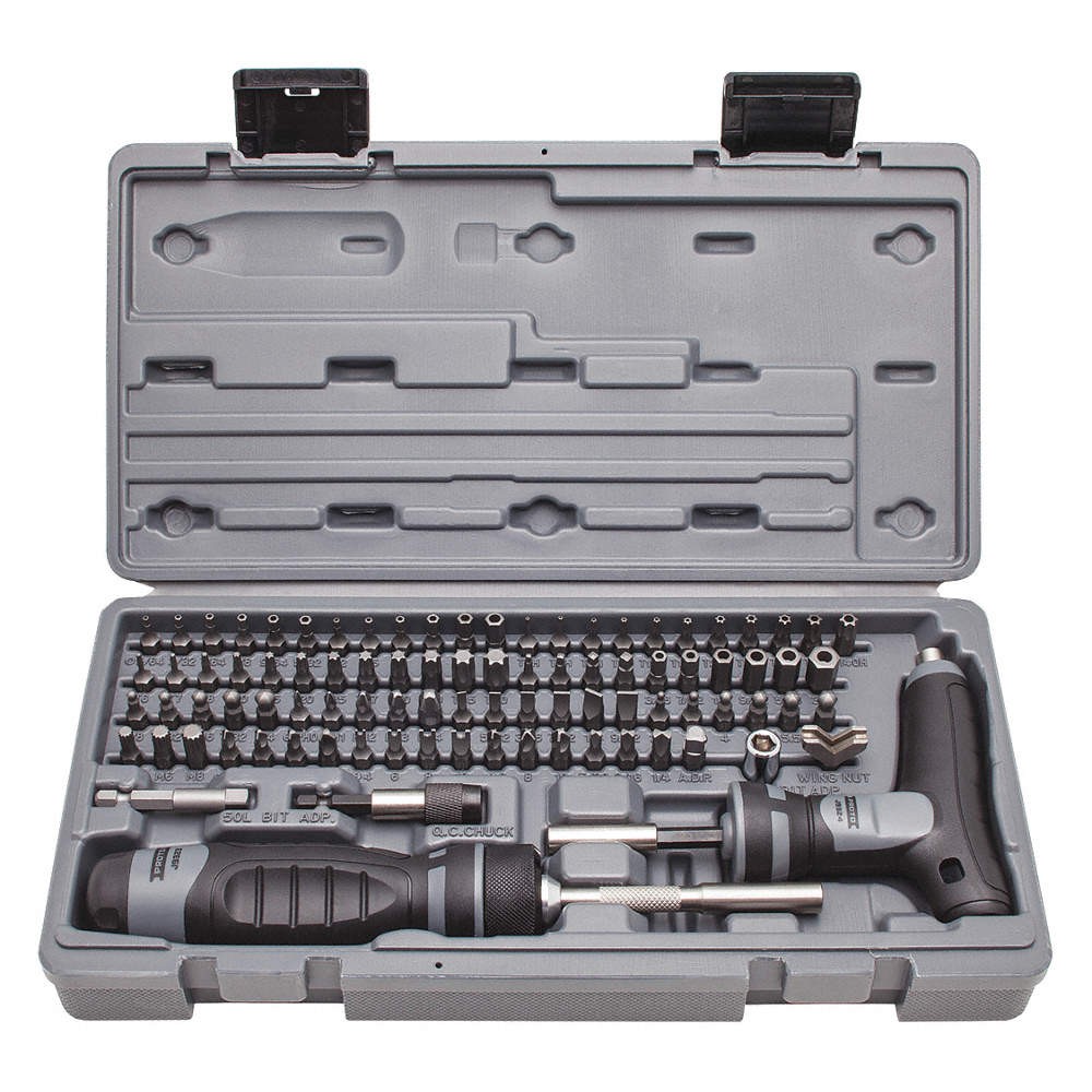 PROTO J61390 Multi-Bit Screwdriver, NumBits 91 425Y25