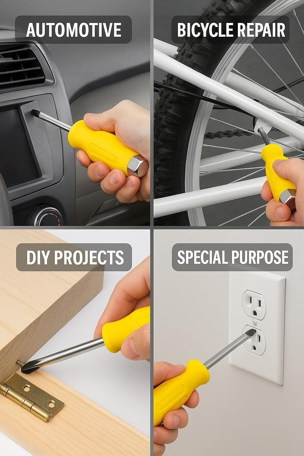 6-Piece Magnetic Screwdriver Set – Heavy Duty CR-V – 3 Phillips & 3 Flathead