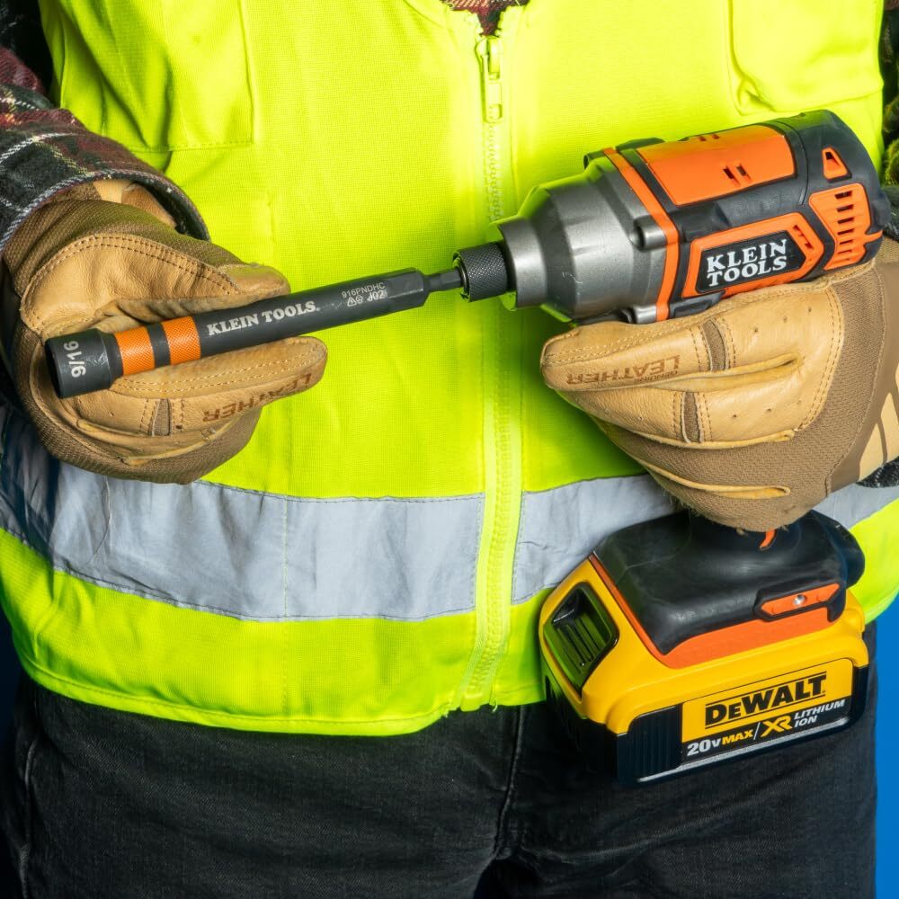 Klein Tools 6 Piece Magnetic Nut Driver Set with Ratcheting Handle