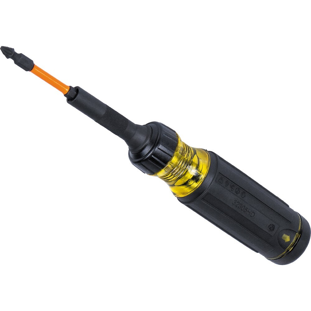 Klein Tools 32315HD 15-in-1 Ratcheting Impact-Rated Multi-Bit Torsion Zone Screw
