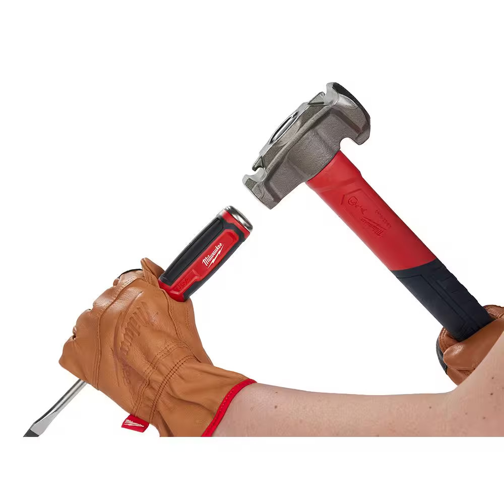 3/8 In. Slotted 8 In. Demolition Flat Head Screwdriver with Cushion Grip