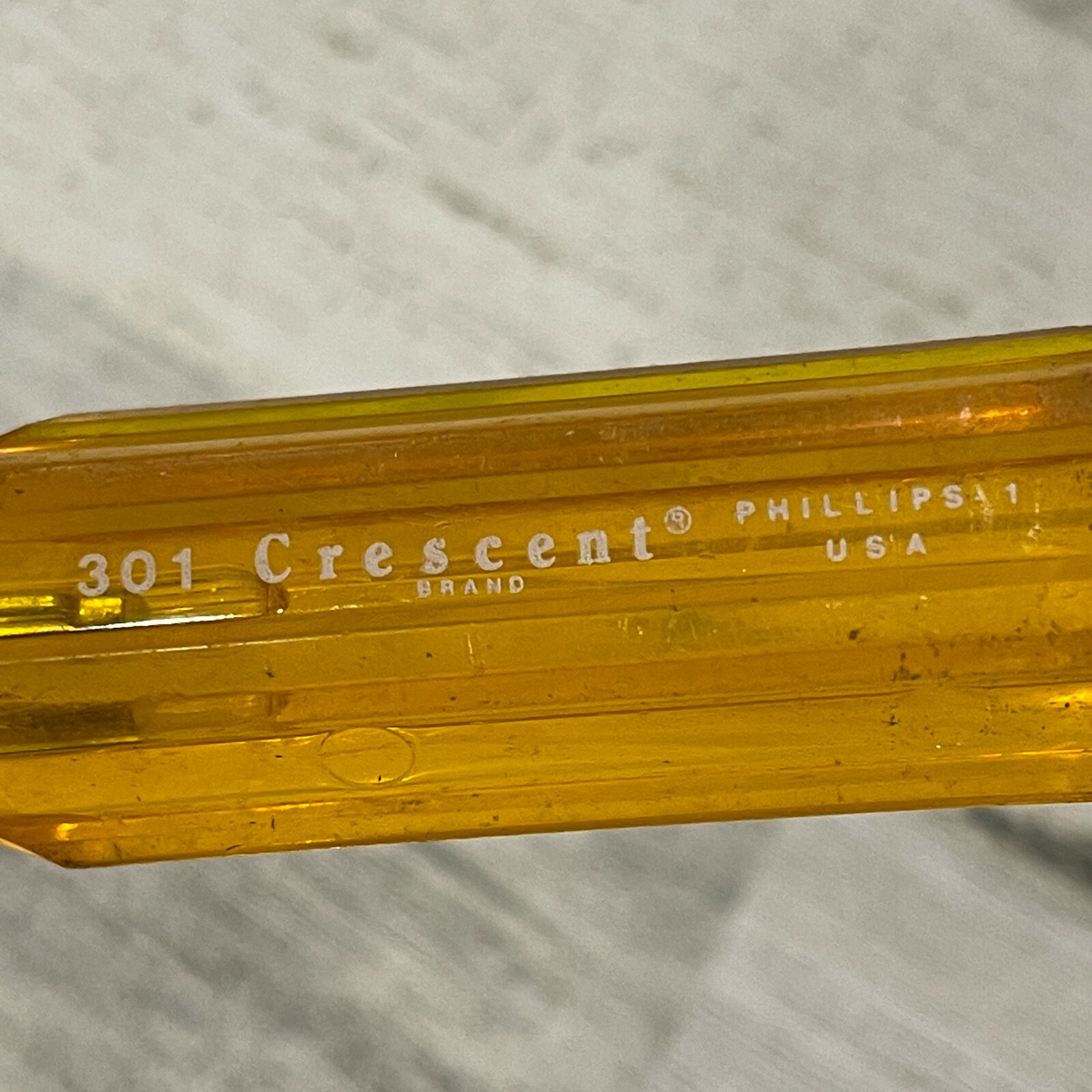 Crescent Phillips #1 Screwdriver 301 Made in USA Yellow