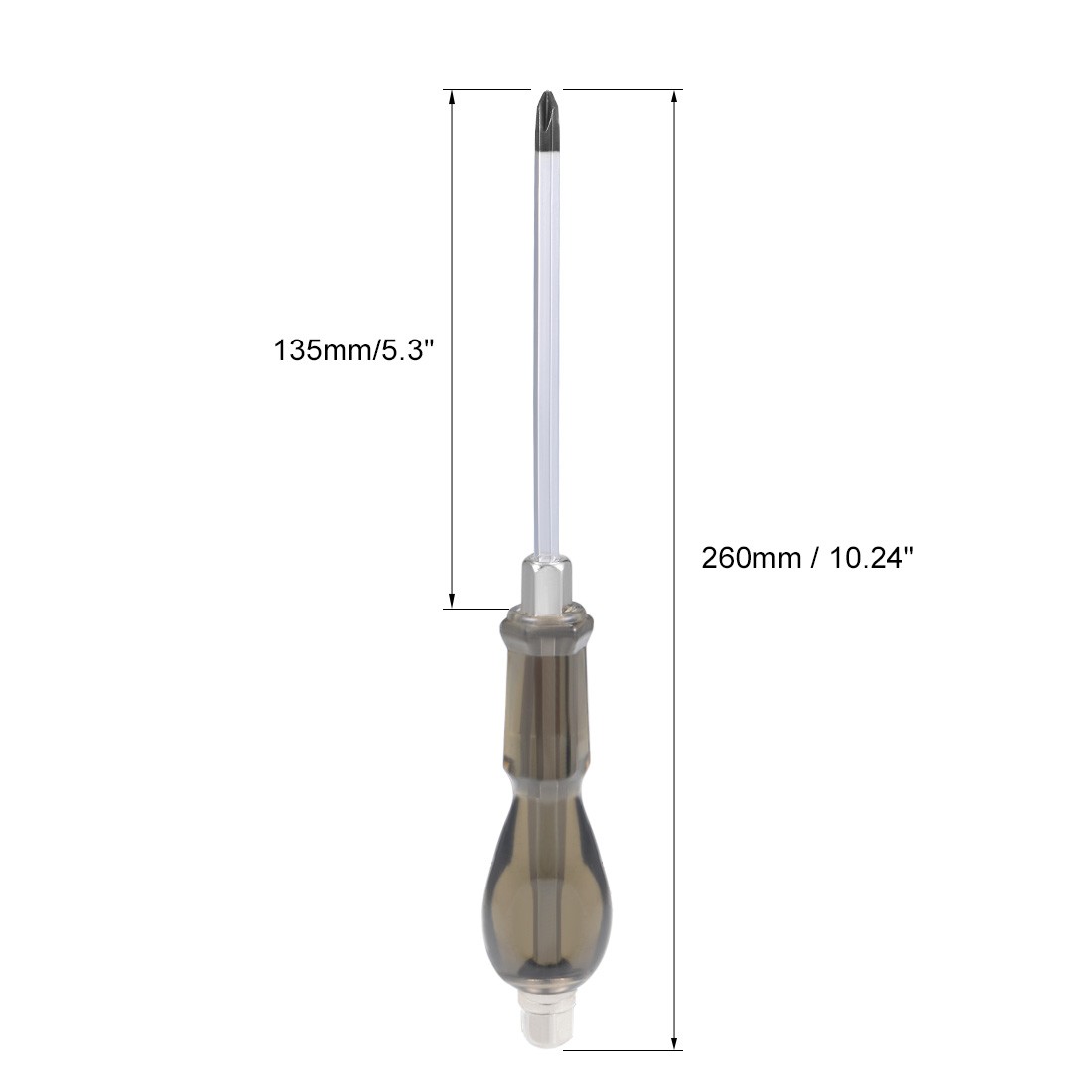 #2 Phillips Impact Screwdriver 6-Inch Cross Point Demolition Driver