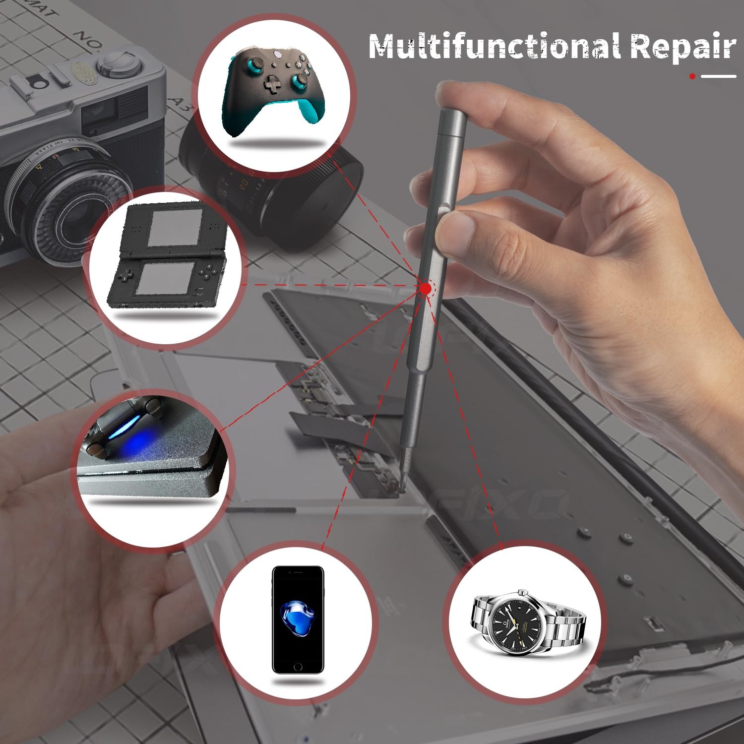 Precision Screwdriver Set, All-in-One Magnetic Tools for iPhone, Mac, PS4, Xbox,