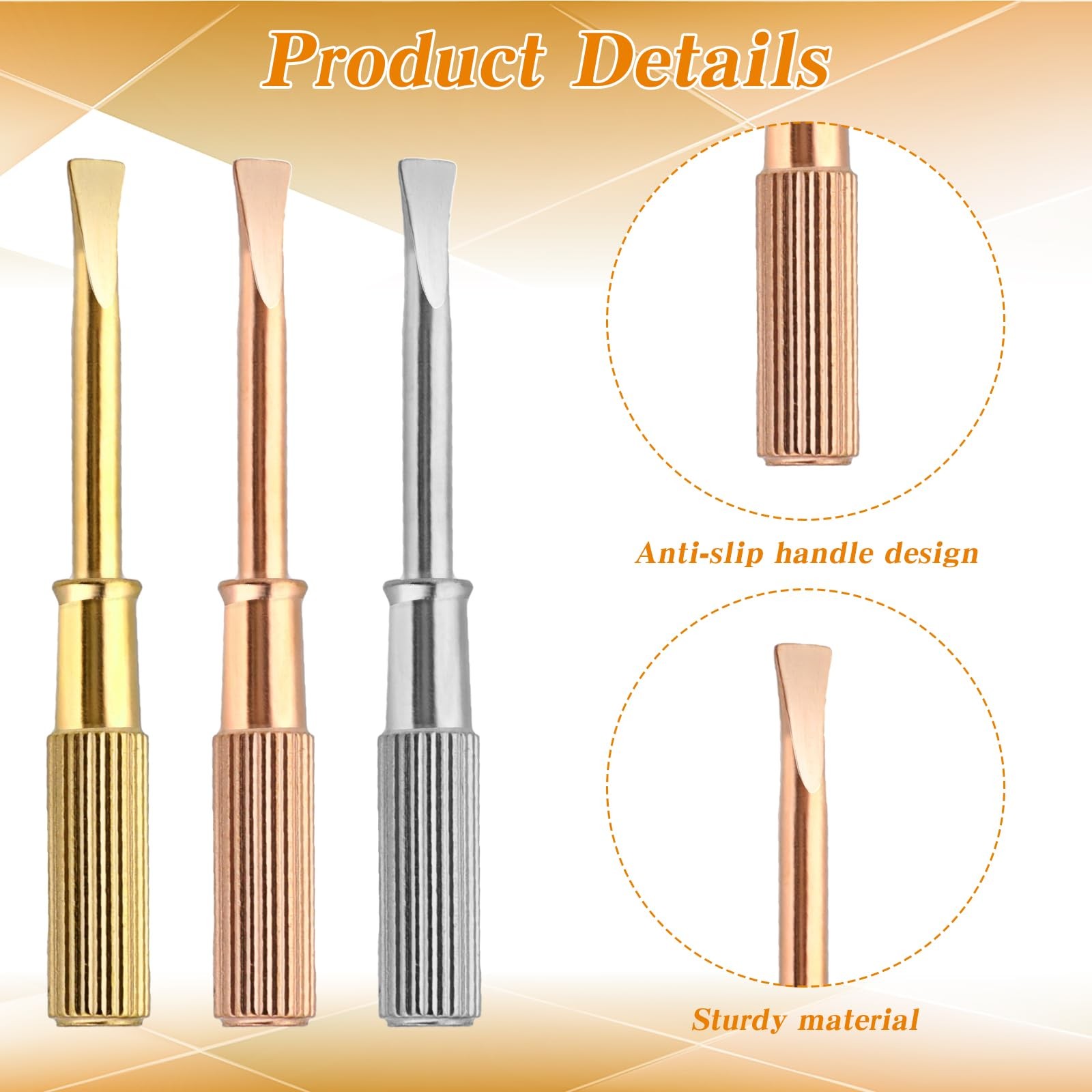 Elegaperma 3Pcs Bracelet Screwdriver, Silver, Gold, Rose Gold Bracelet Screwd…