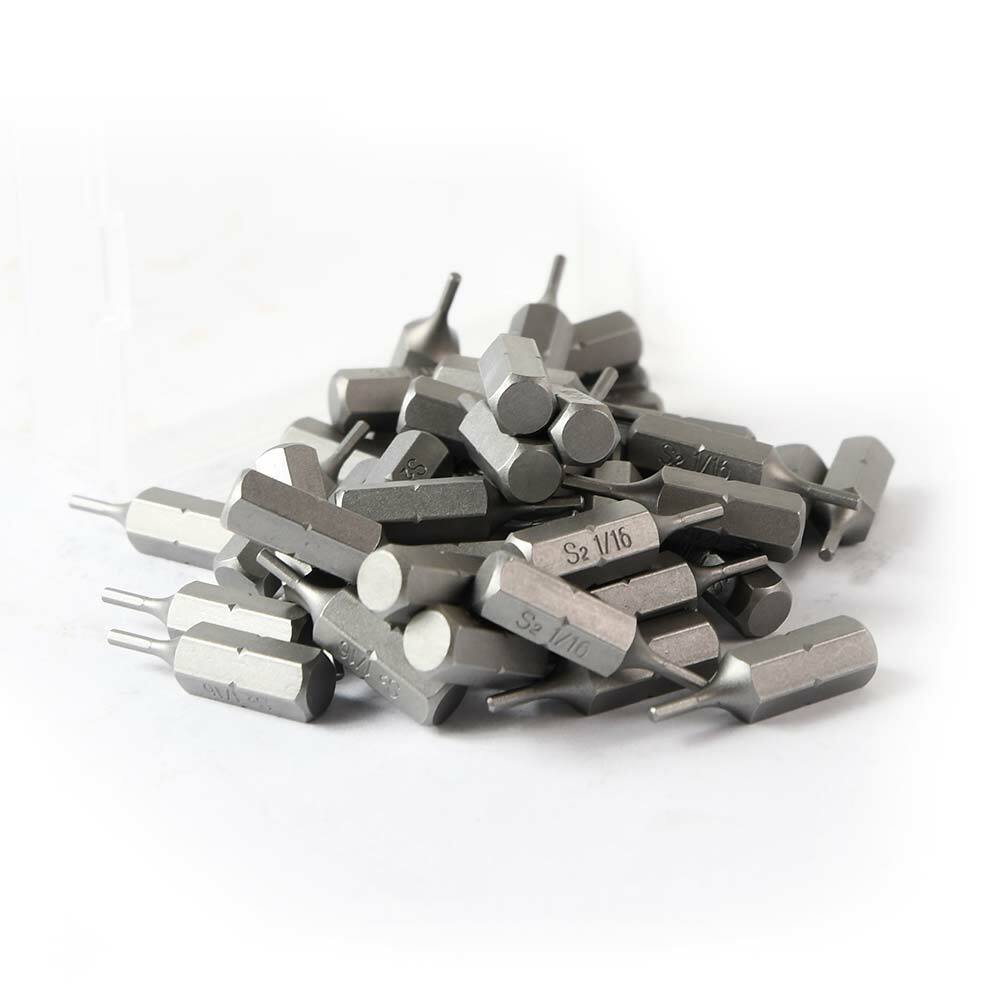 BH106-10PK Single End Hexagonal Screwdriver Bits – 1 Inch Long – 1/16 Hex – 10